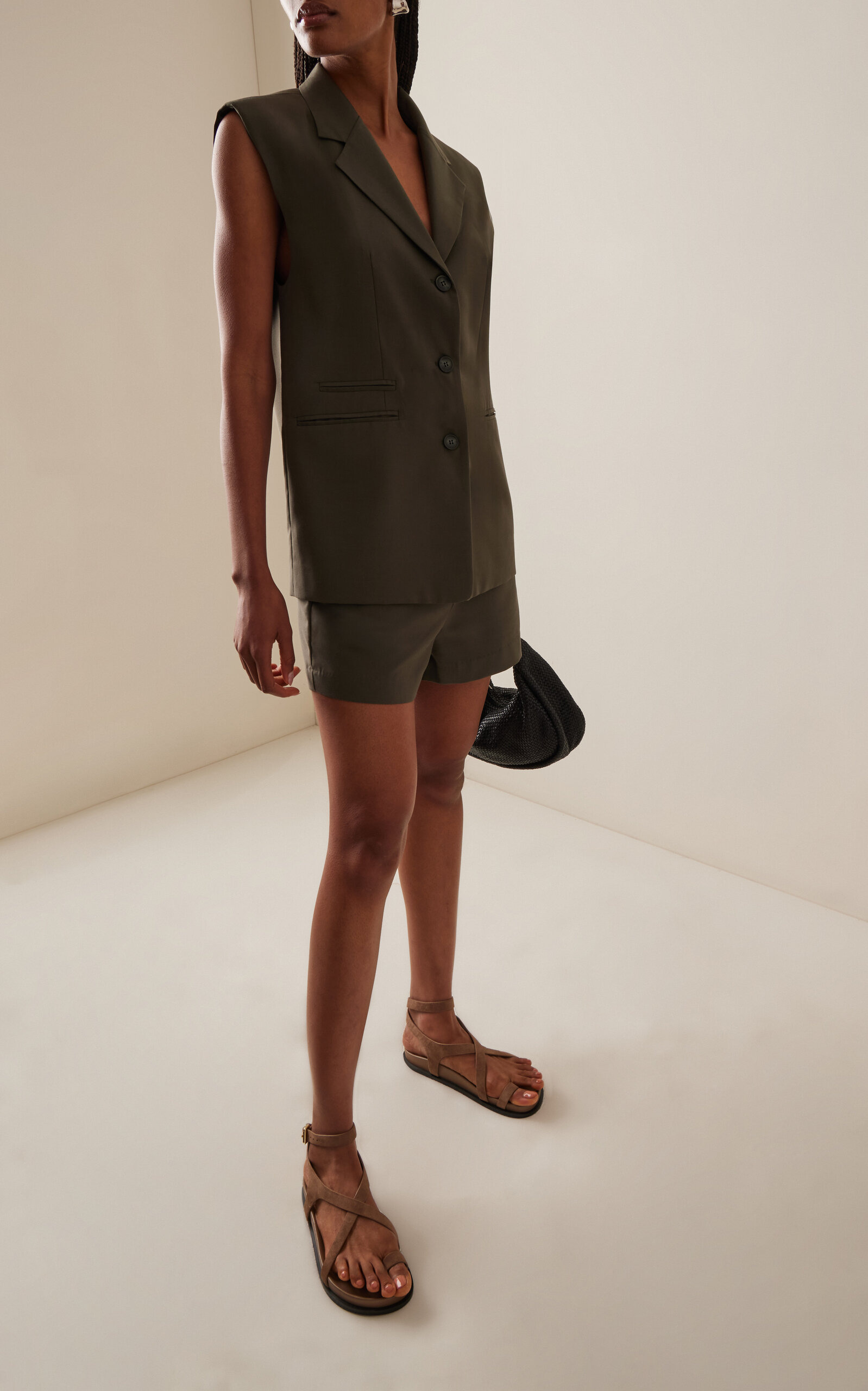 Jalen Slim Suede Sandals tan - 2