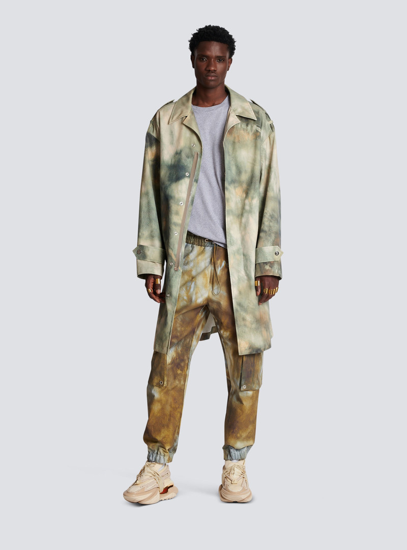Balmain Desert print cotton cargo trousers outlook