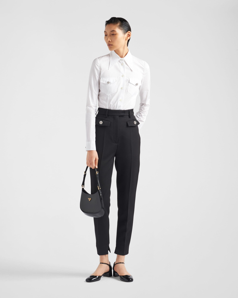 Prada Poplin shirt with jewel buttons outlook