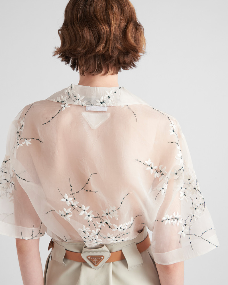 Shirt with superimposed embroidery 4