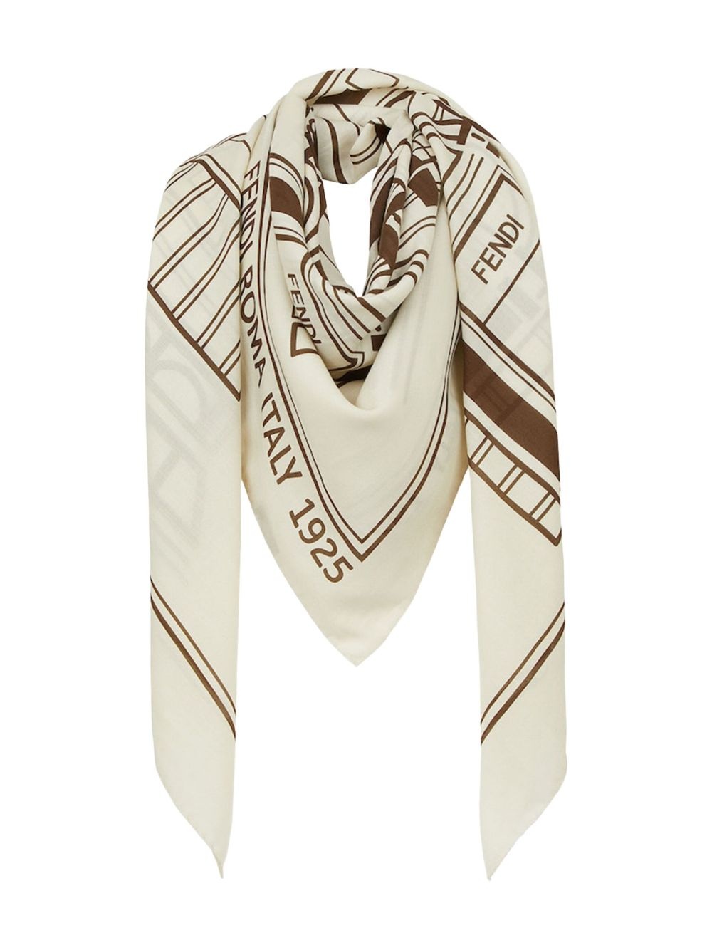 graphic-print scarf - 2
