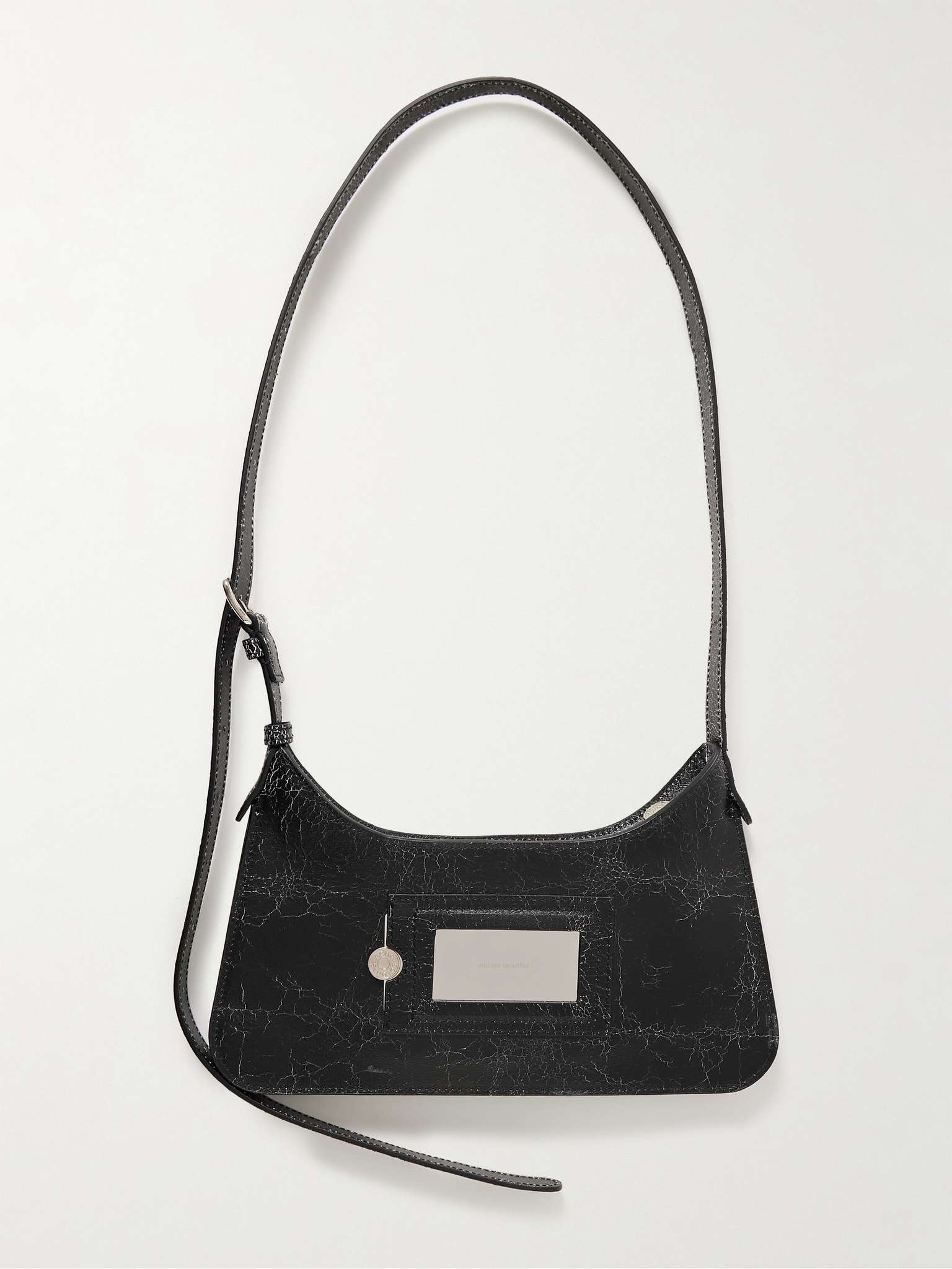 Platt Mini Cracked-Leather Messenger Bag - 4