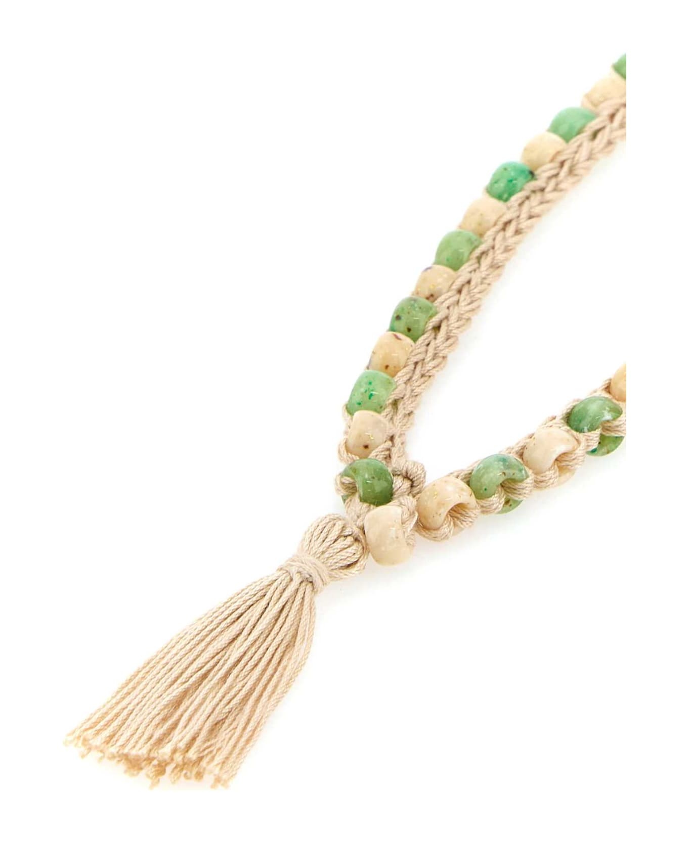 Embellished Crochet Necklace - 2
