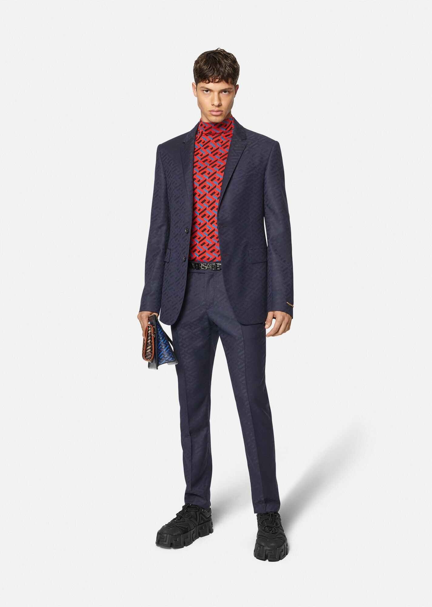 La Greca Wool Jacquard Blazer - 2