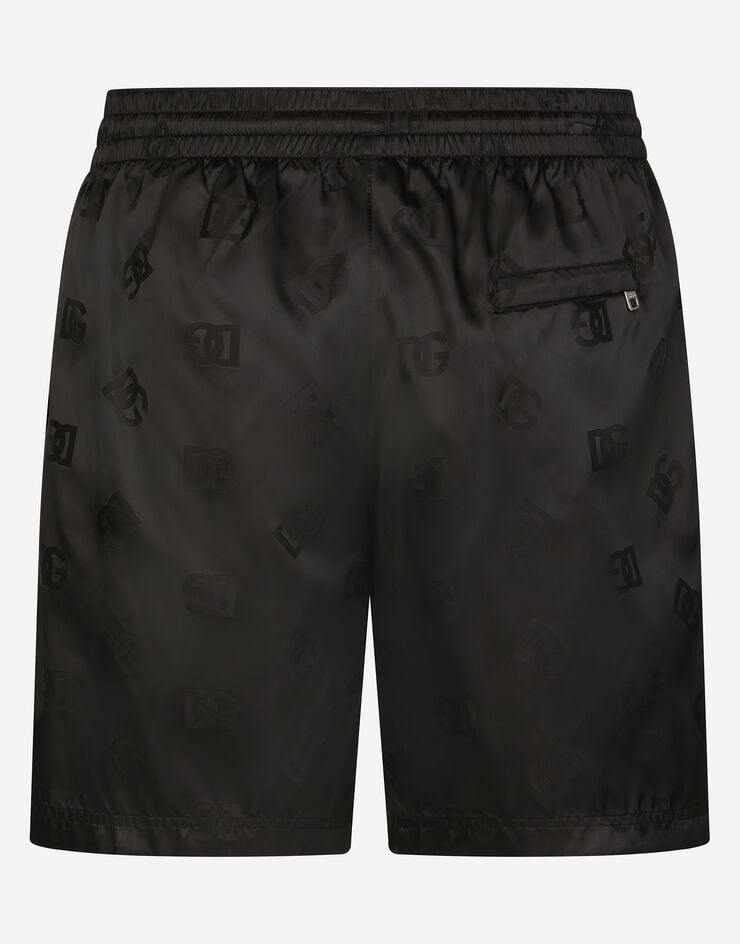 Mid-length swim trunks with jacquard DG Monogram - 2