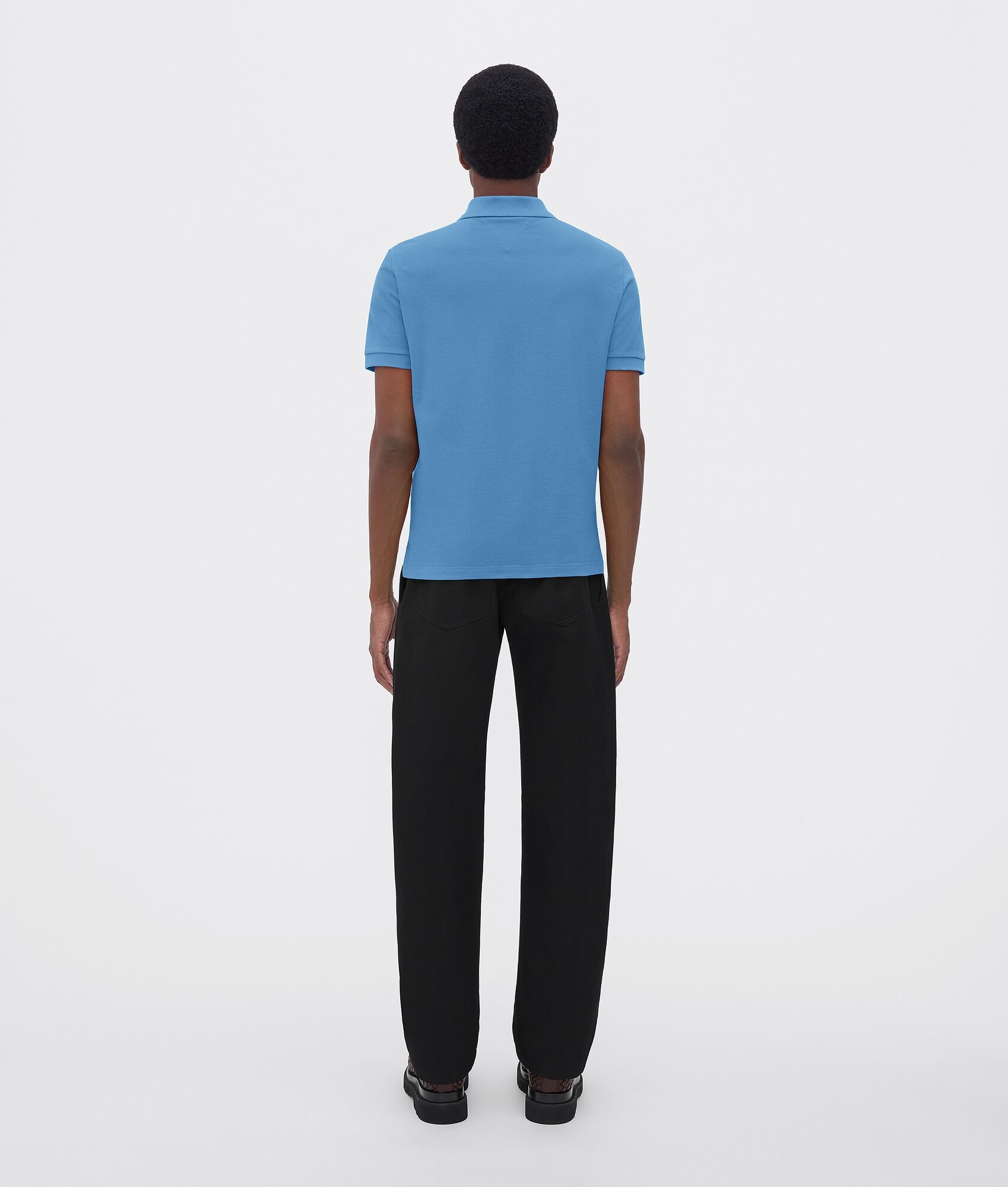 cotton piquet jersey polo - 3