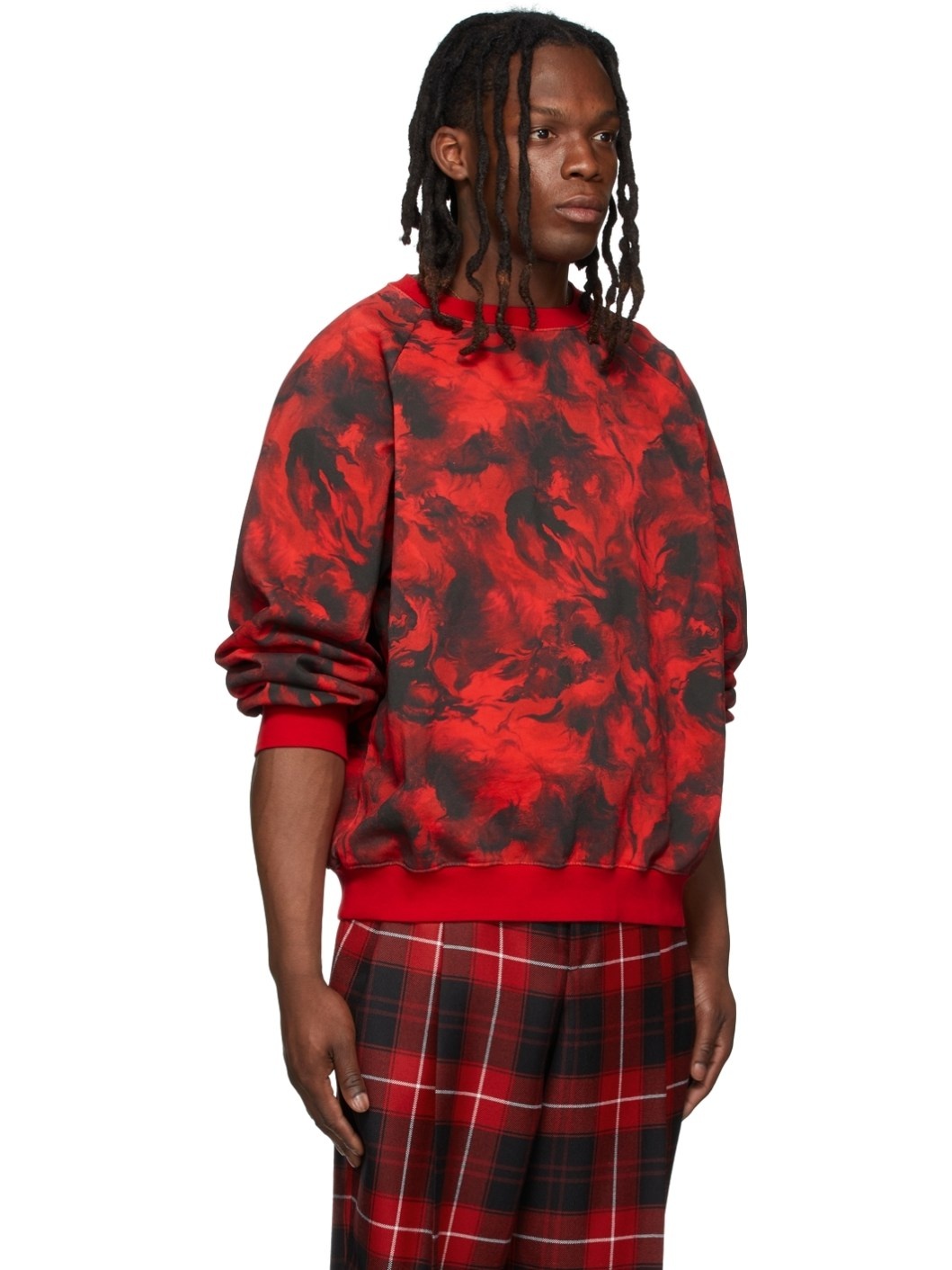 SSENSE Exclusive Red Rose Burst Sweatshirt - 2
