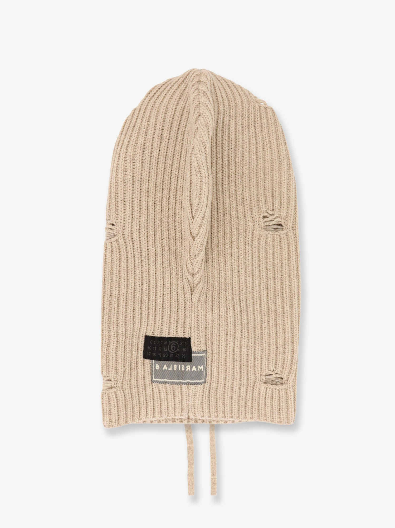 WOOL BLEND BALACLAVA WITH DISTRESSED EFFECT - 2