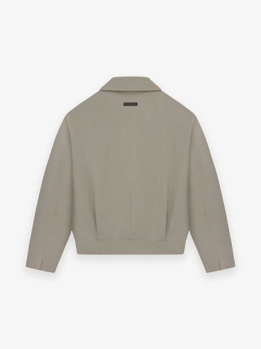 Wool Gabardine Notch Lapel Jacket - 2