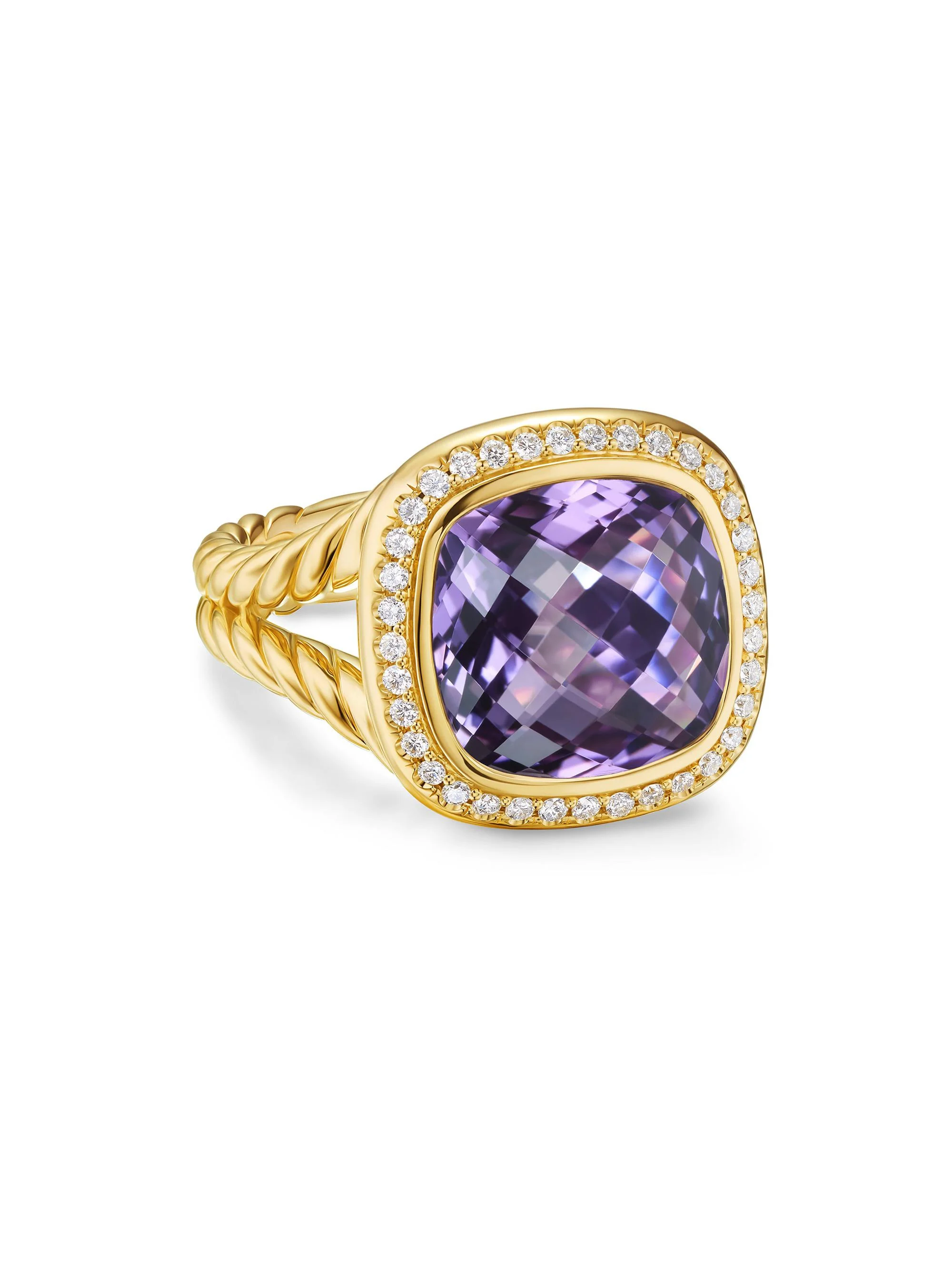 Women's Albion Ring in 18K Yellow Gold - Amethyst - 1