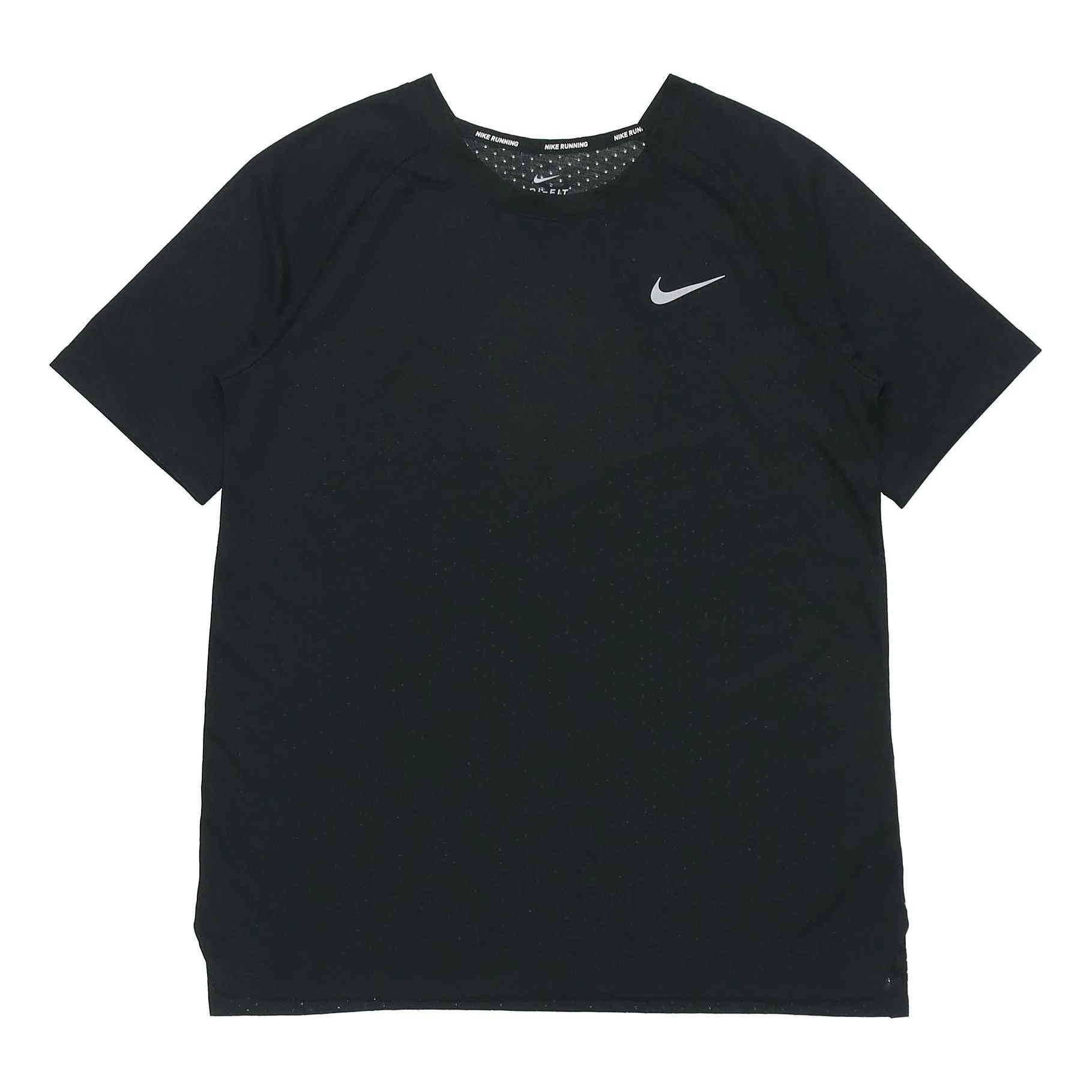 (WMNS) Nike Dri-Fit Tailwind Short Sleeve Running 'Black' 890192-010 - 1