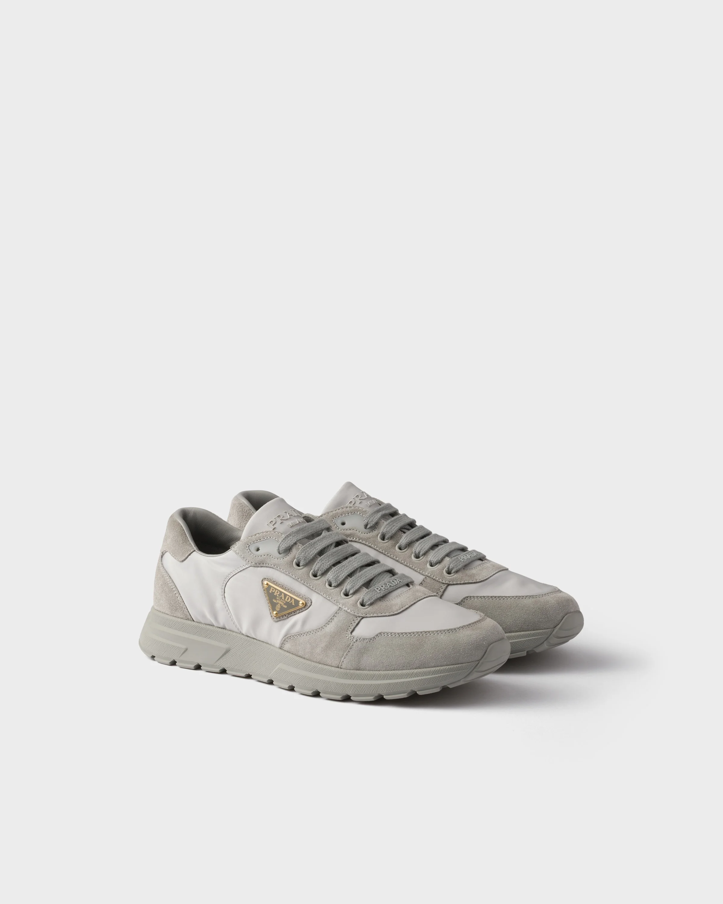 Prax 2.0 Re-Nylon and suede sneakers - 1