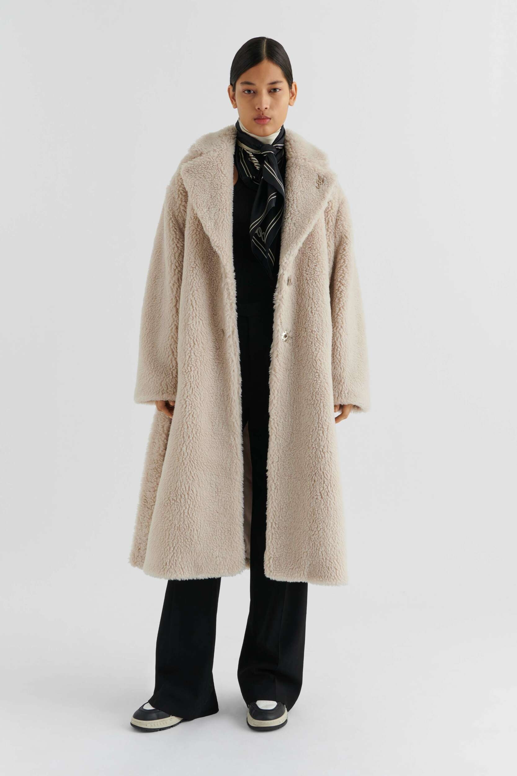Eden Shearling Wrap Coat - 2