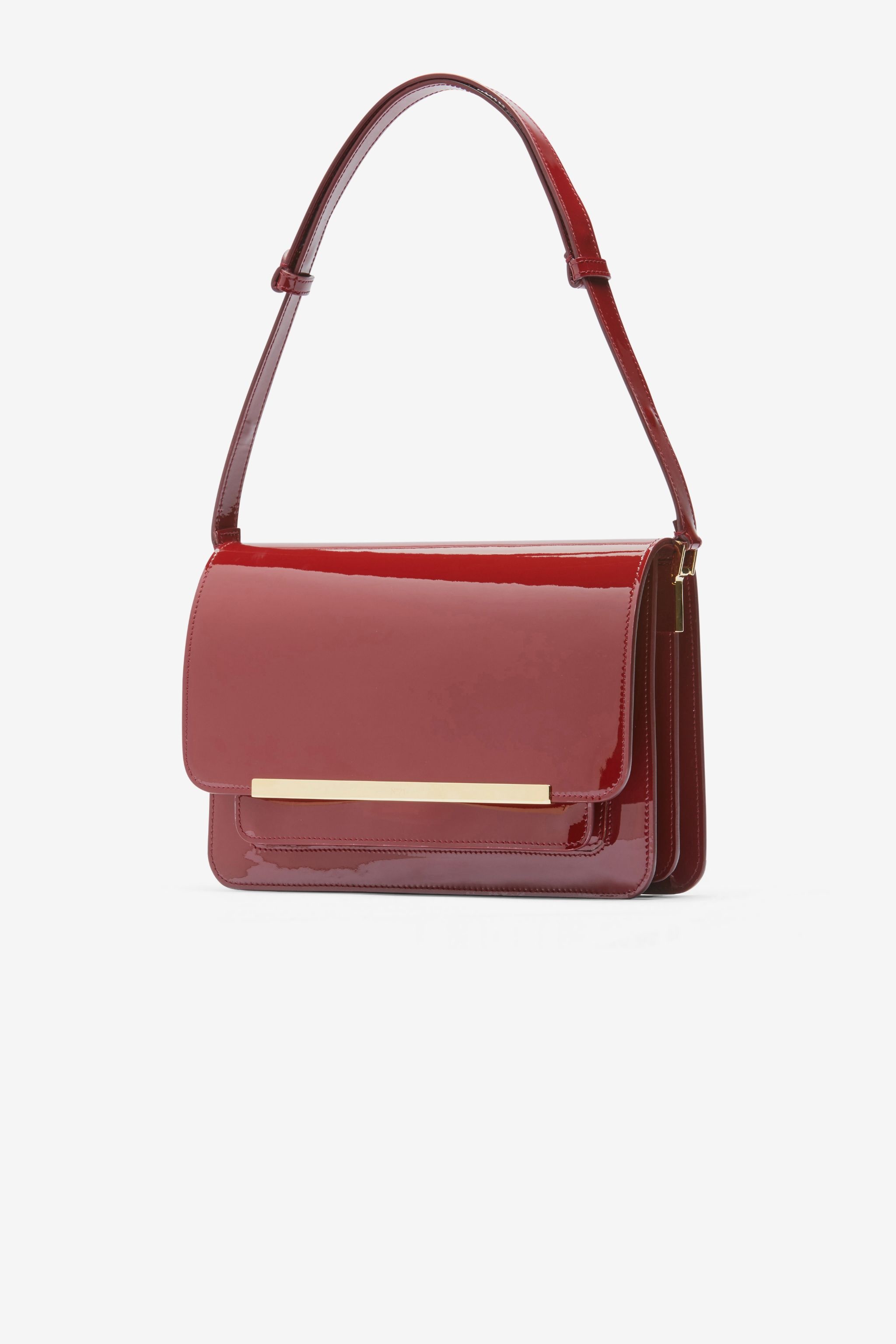 EDITH PATENT-LEATHER SHOULDER BAG - 3