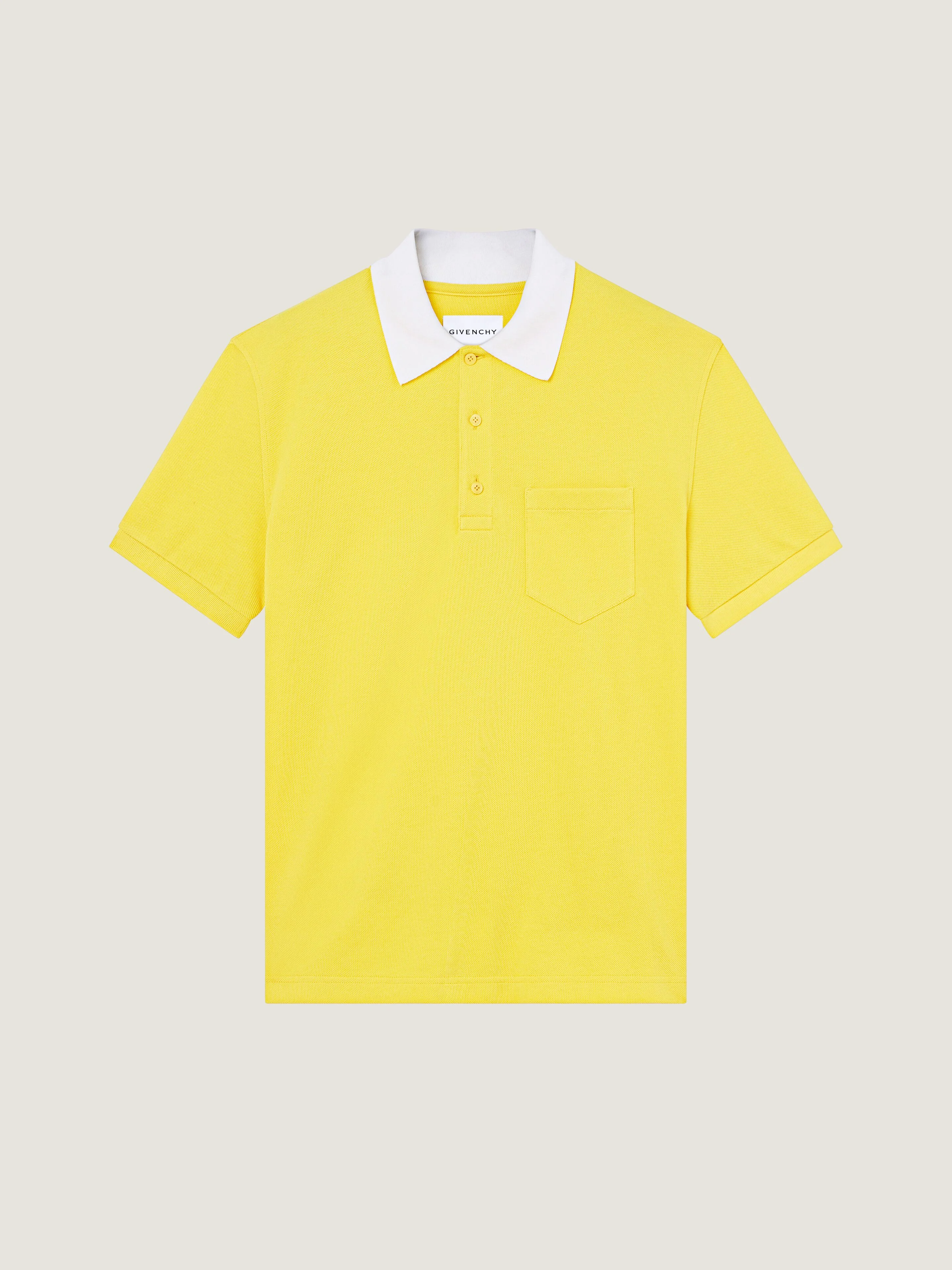 POLO IN PIQUÉ COTTON WITH GIVENCHY PARIS EMBROIDERY - 1
