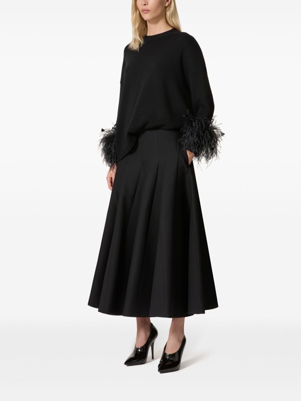 Crepe Couture midi skirt - 2