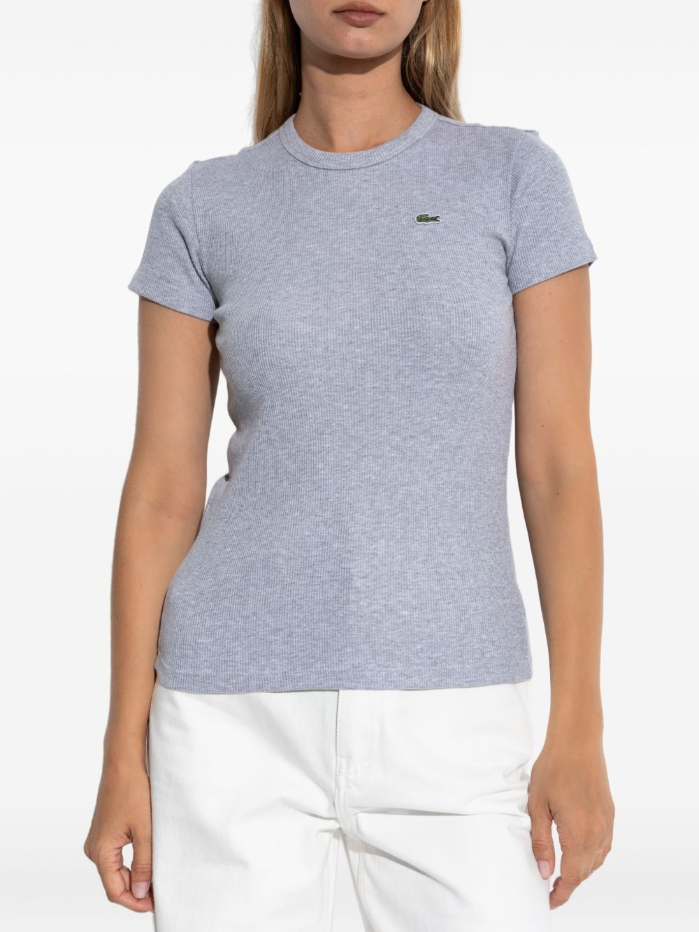 ribbed crew-neck t-shirt - 3