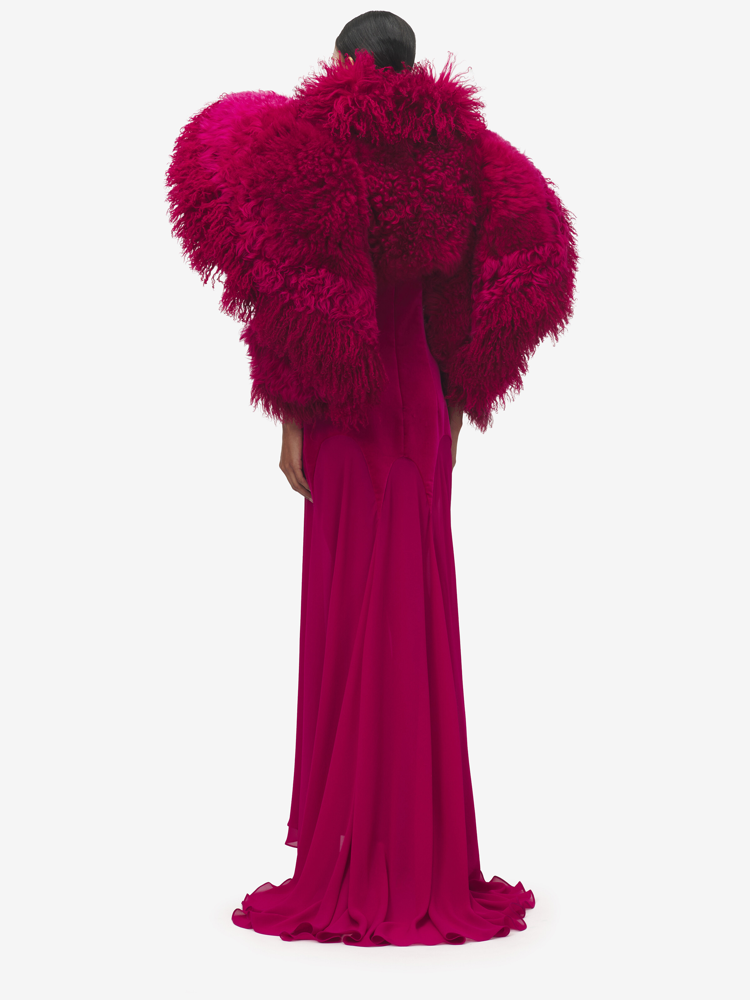Sculpted Shearling Bolero - 4
