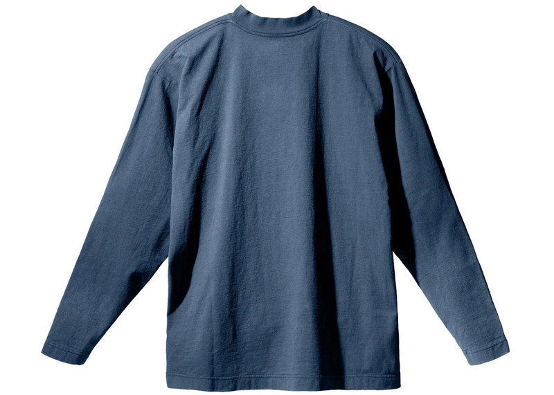 YEEZY Yeezy Gap Logo Longsleeve Tee Dark Blue outlook