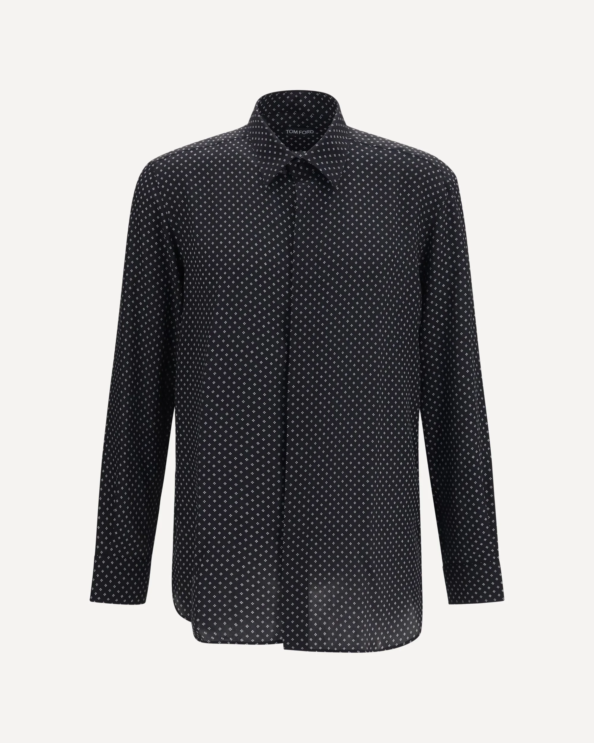 Silk crêpe de chine Polka-Dot Shirt - 1