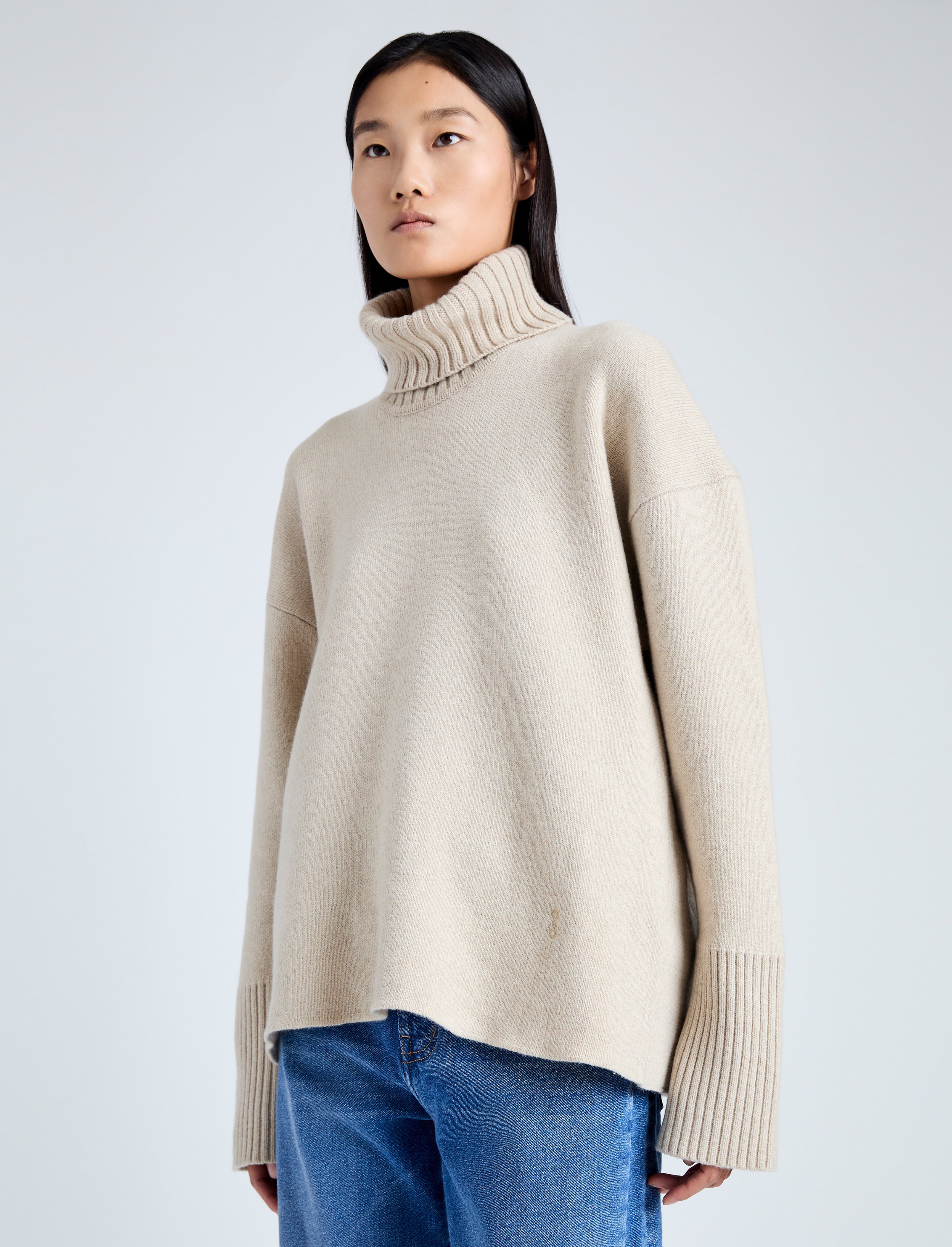 Sandra Turtleneck in Eco Doubleface Cashmere - 6