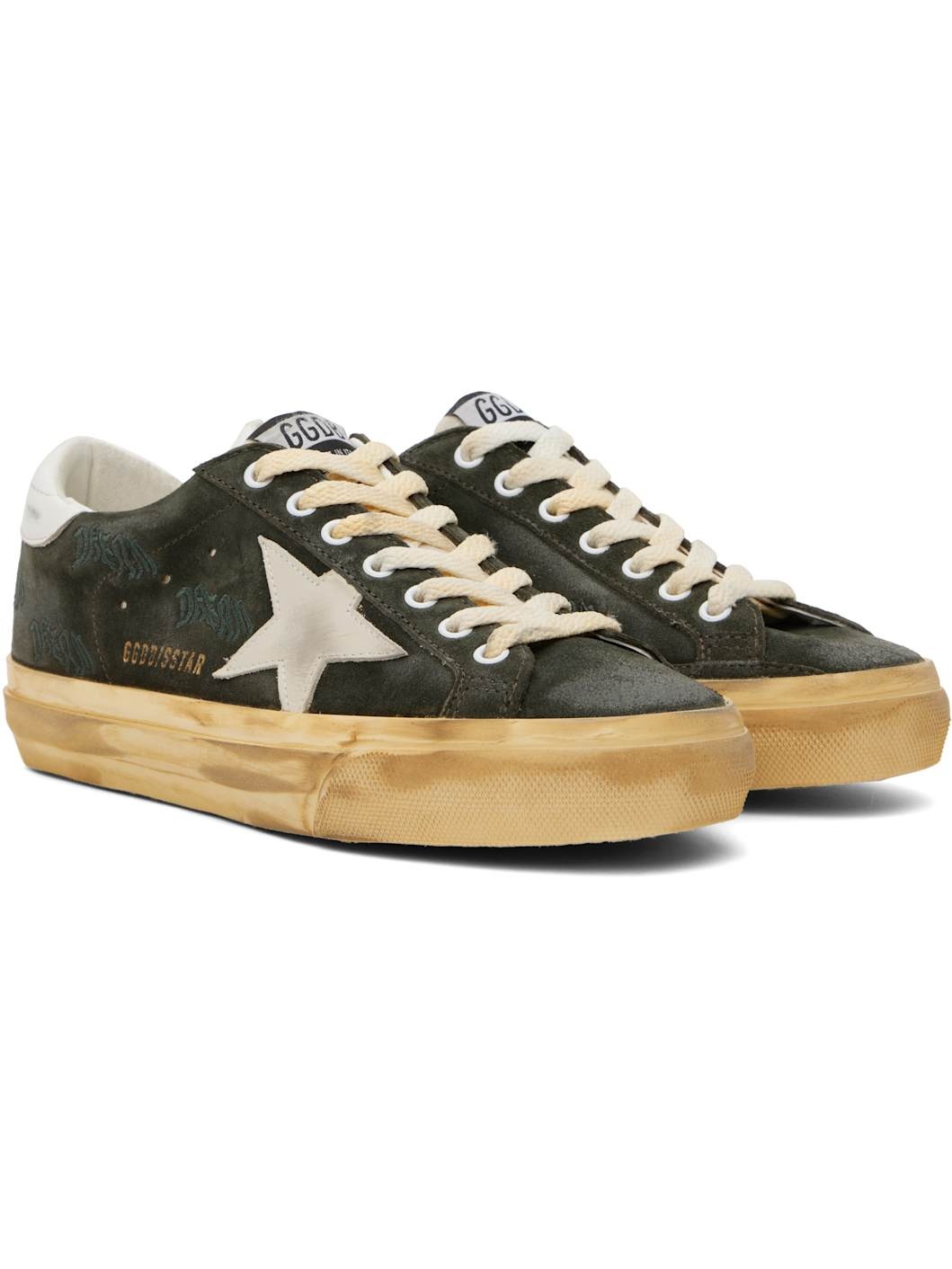 Green Super-Star High Foxing Sneakers - 4
