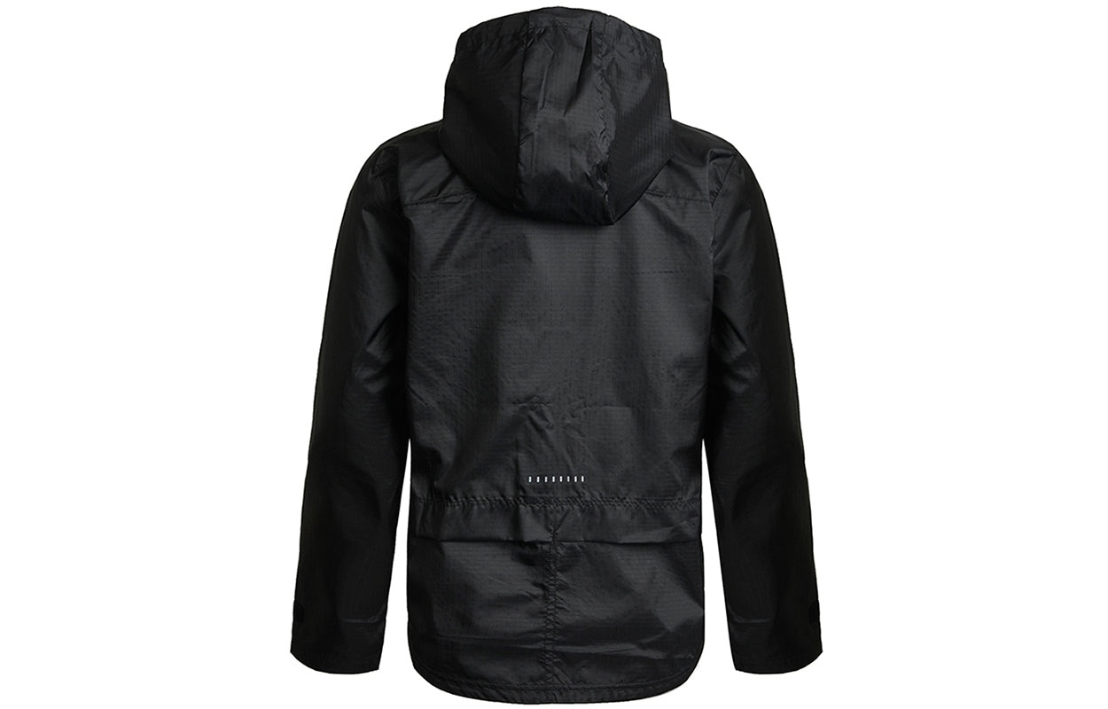 (WMNS) Nike Jacket Running Sports Hooded Jacket Black CU3218-010 - 2