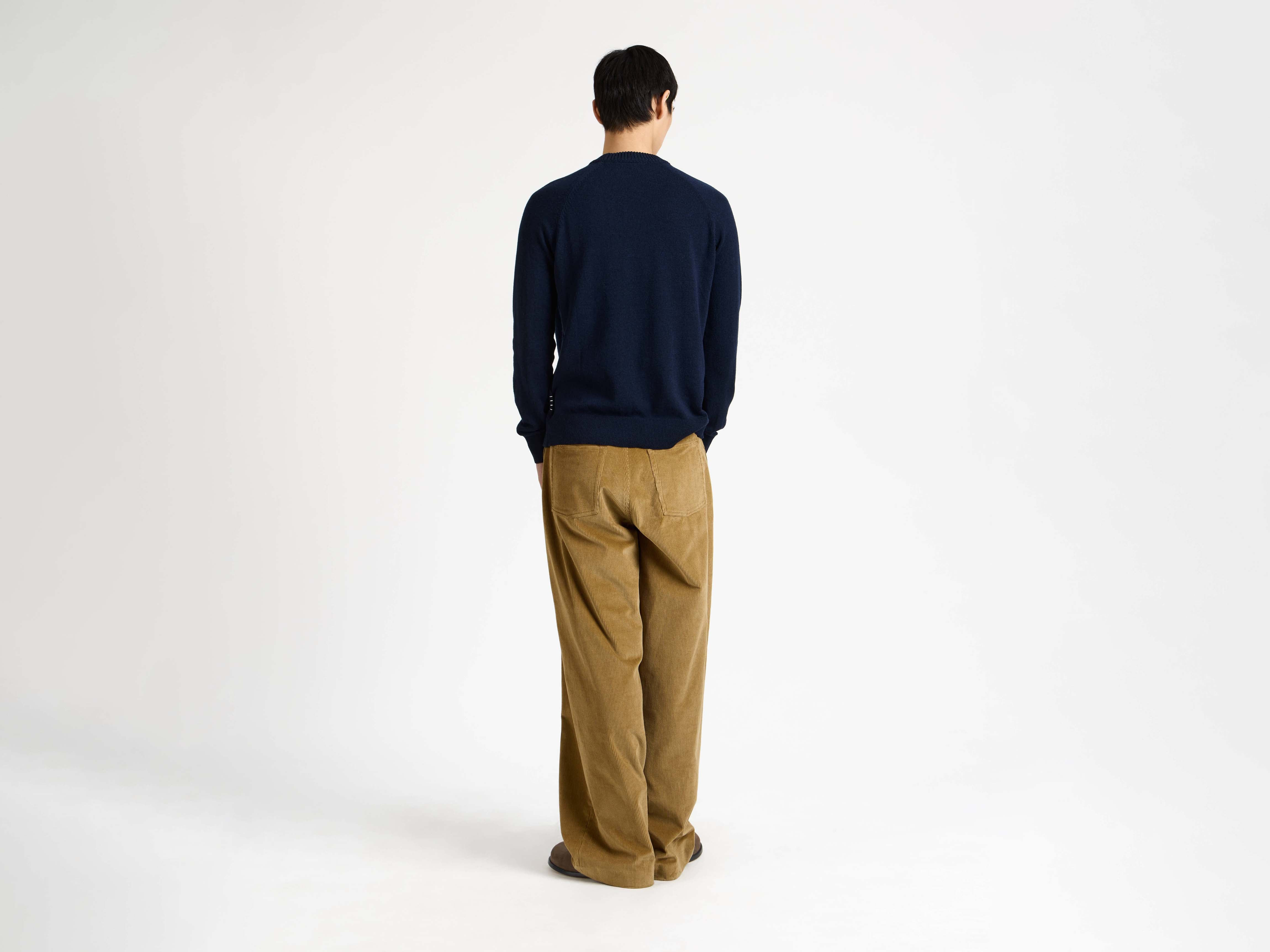 SINGLE PLEAT TROUSERS IN BISCUIT - 3