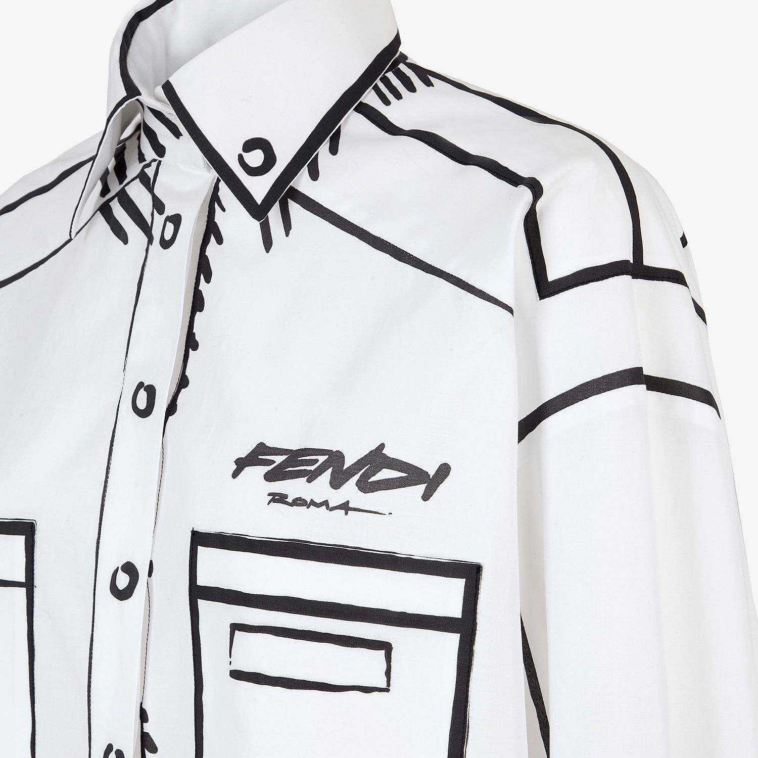 Fendi Roma Joshua Vides cotton shirt - 3