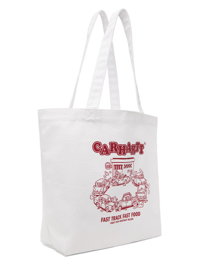 Carhartt White Canvas Graphic Tote outlook