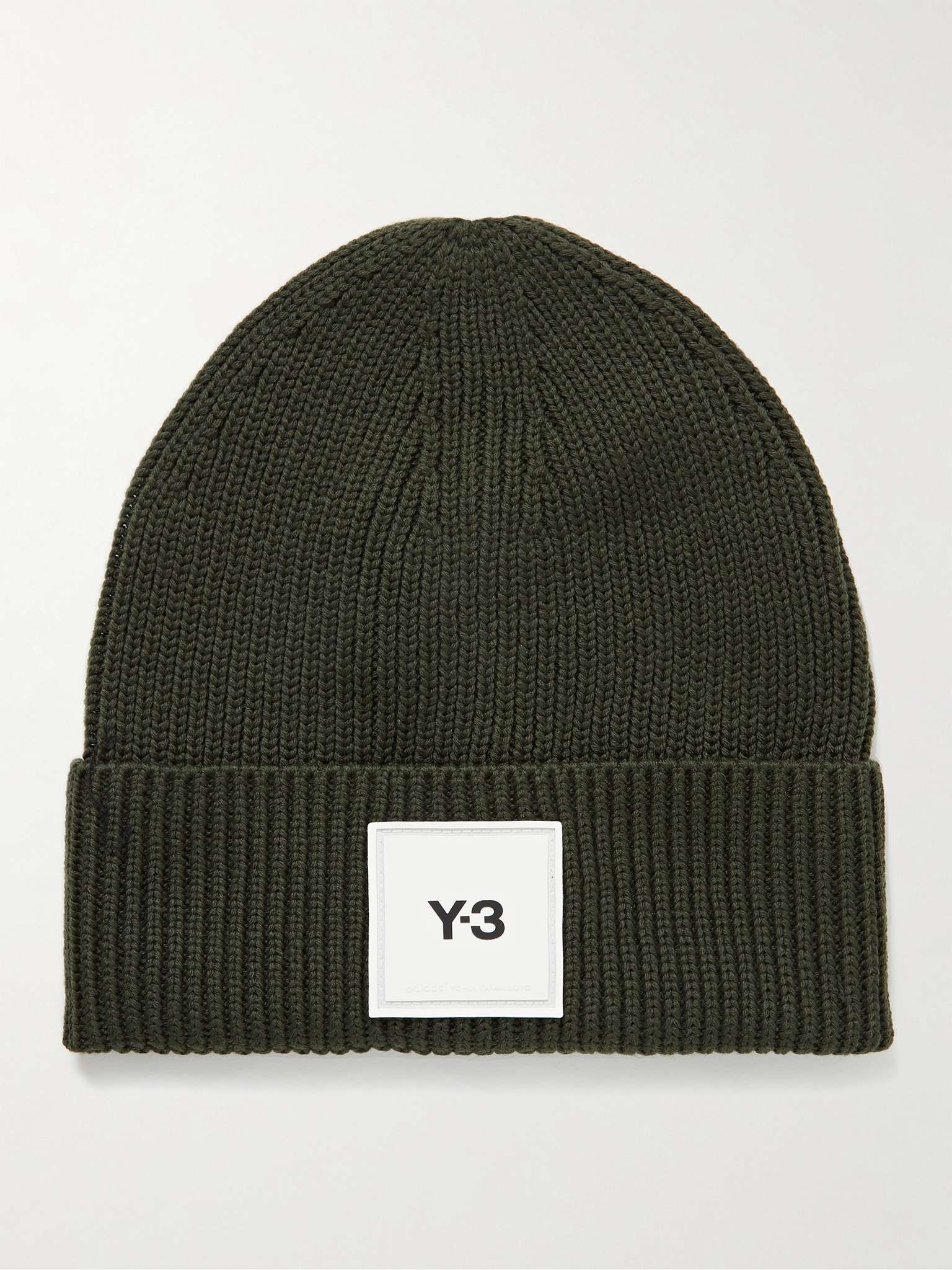 Logo-Appliquéd Ribbed Merino Wool Beanie - 1