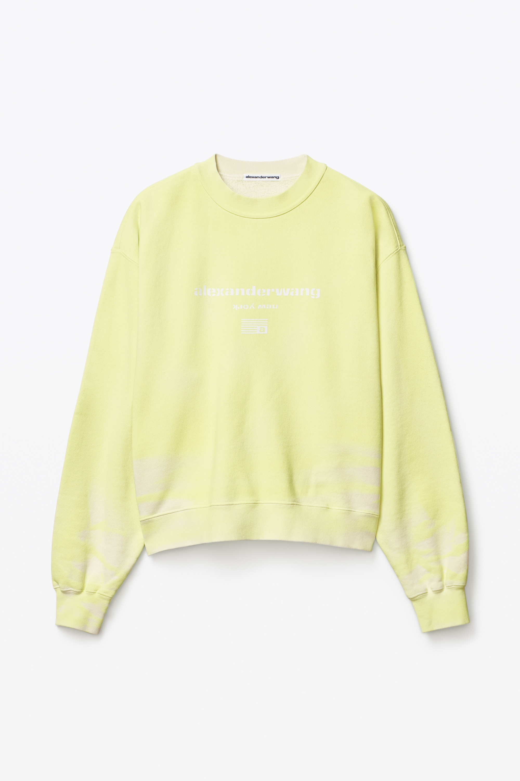 GARMENT DYED SWEATSHIRT IN TERRY - 1