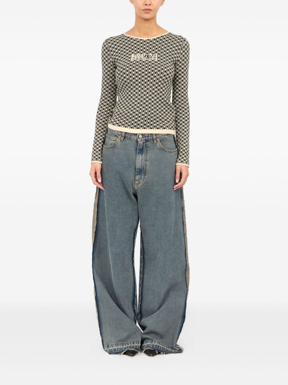 intarsia-knit long-sleeve T-shirt - 2