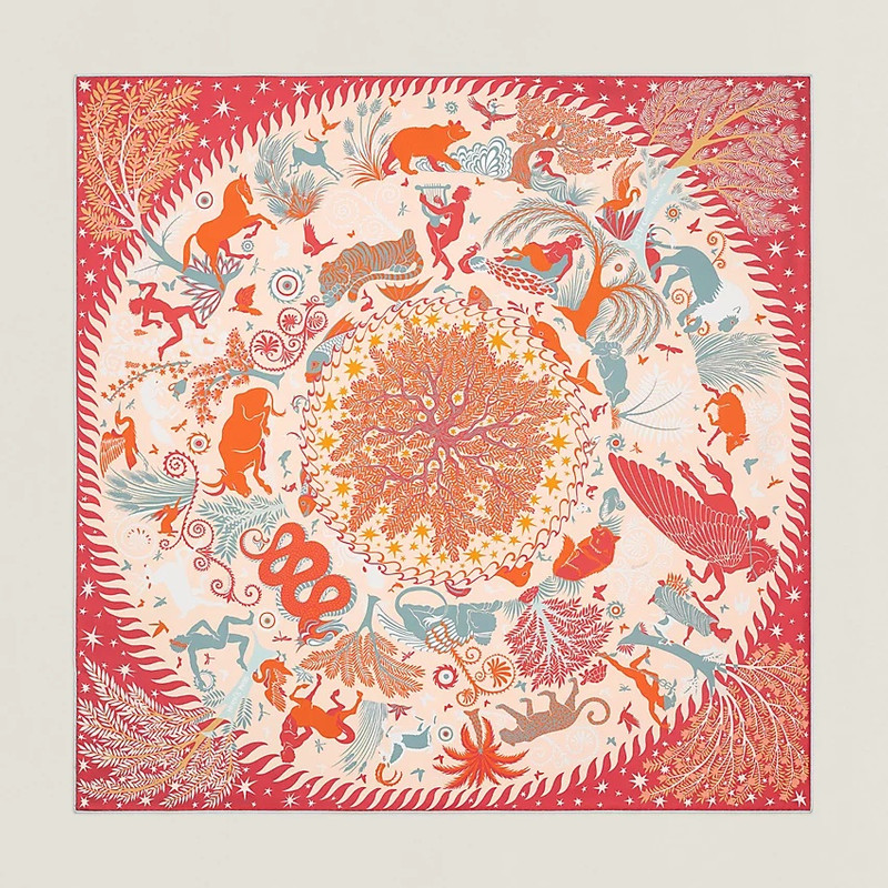 Sous le Charme d'Orphee double face scarf 90 4