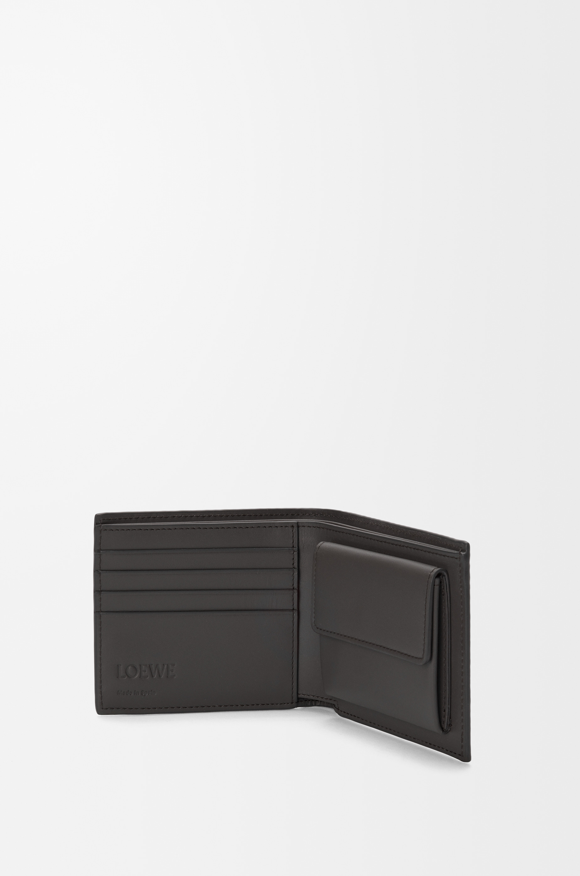 Bifold coin wallet in textured classic calfskin - 3