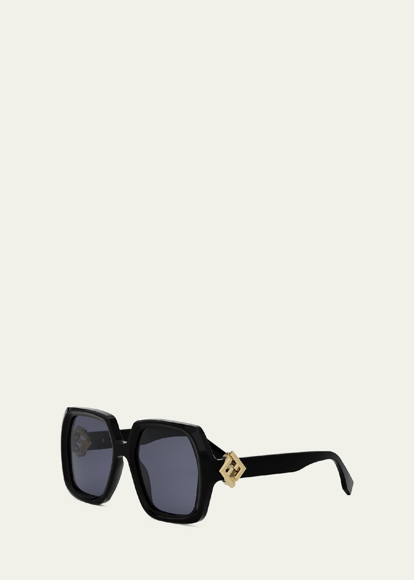 Fendi Diamond Acetate Square Sunglasses - 2