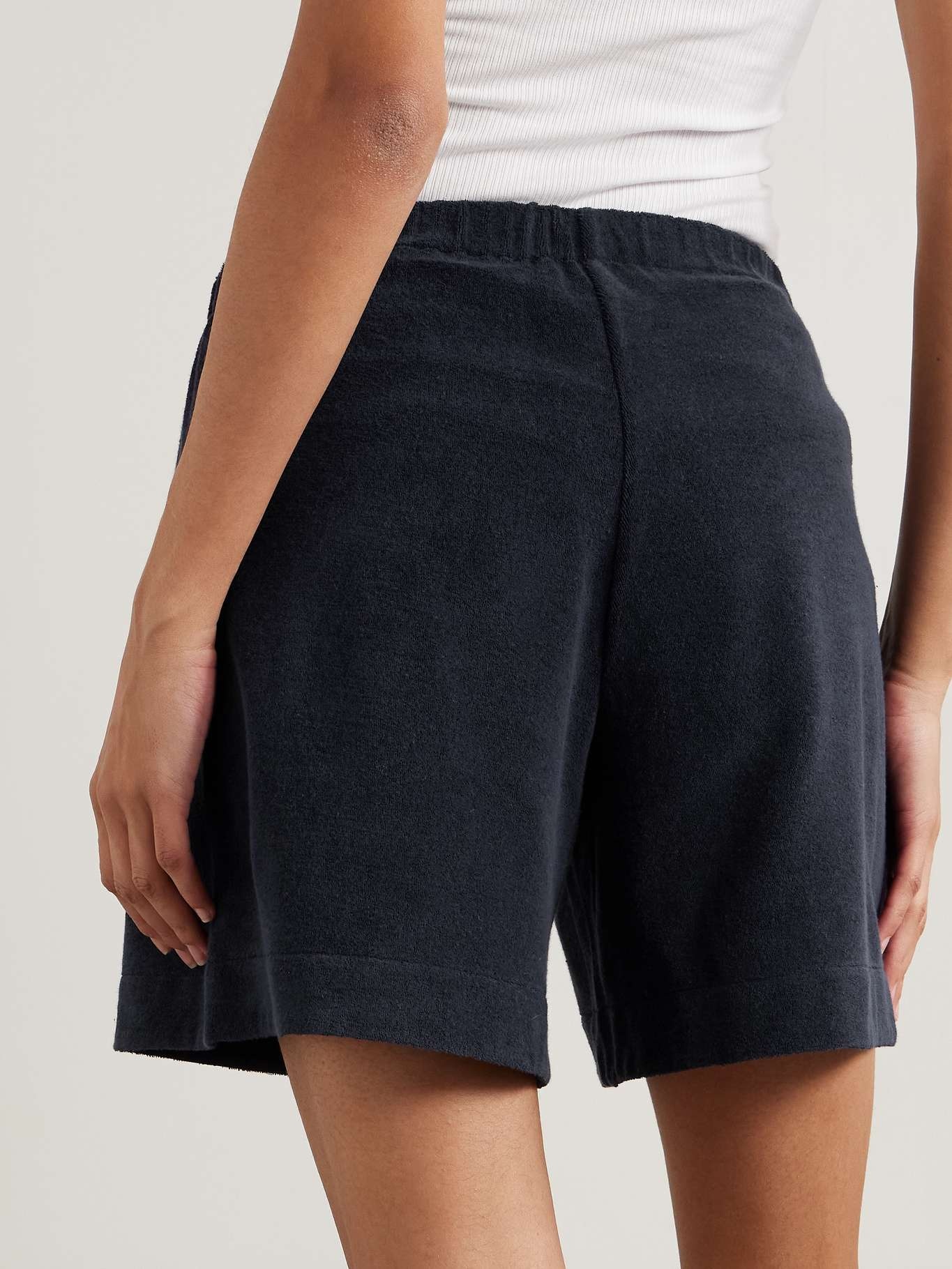 Sauna cotton-terry shorts Midnight blue - 4