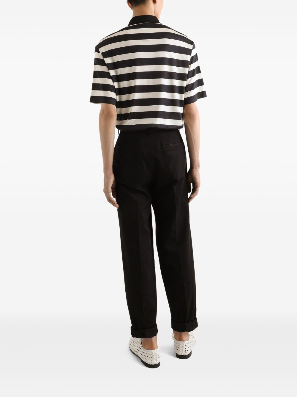 striped polo shirt - 3