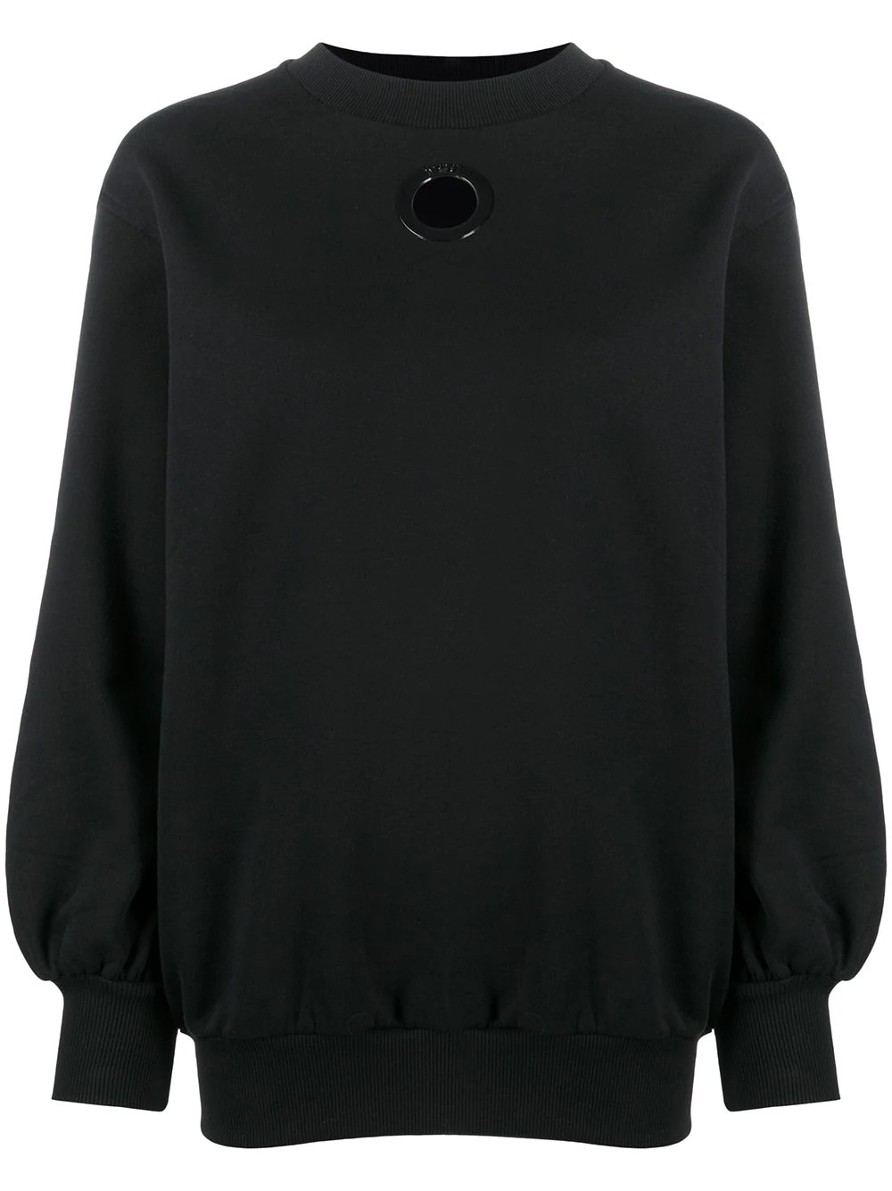 cut-detail sweatshirt - 1