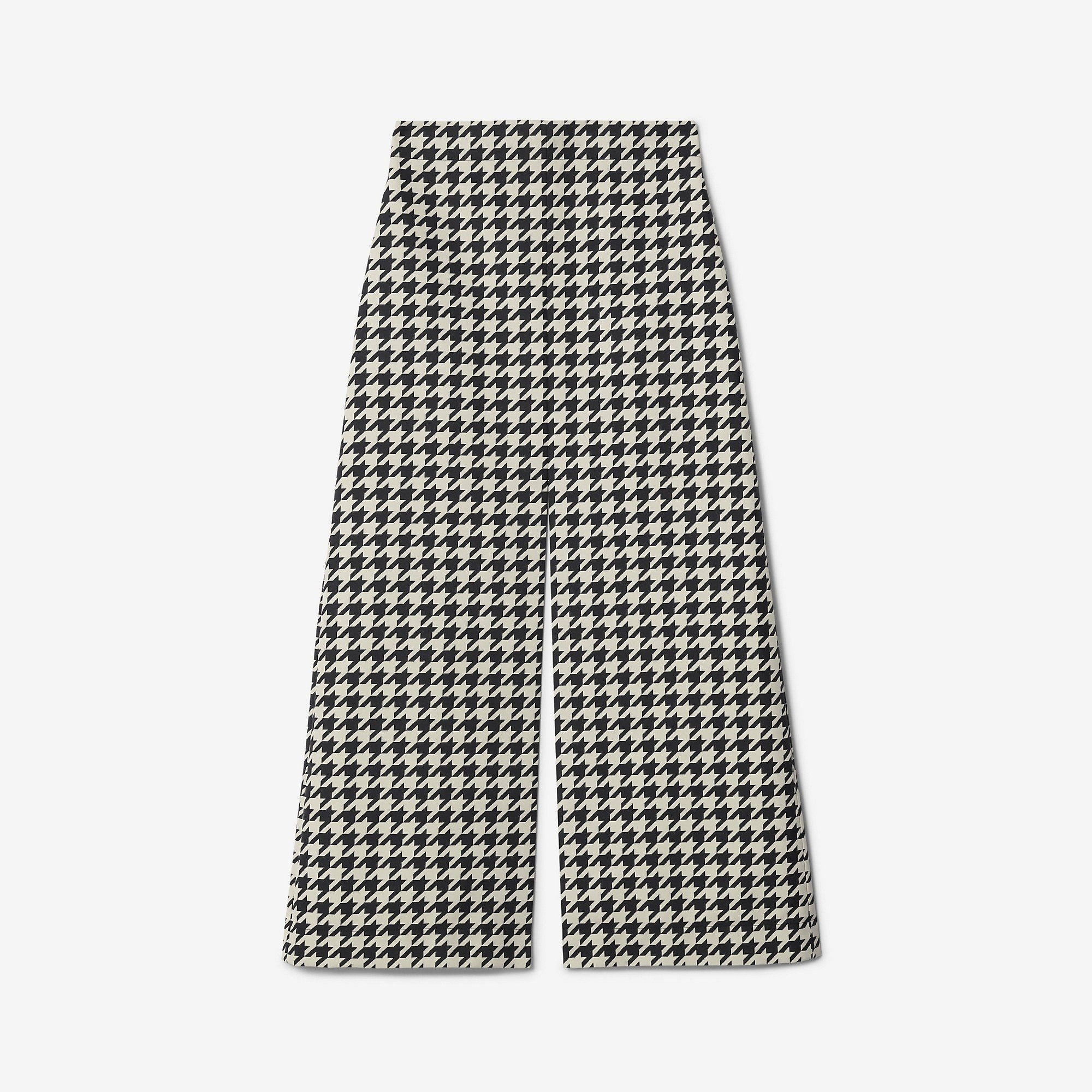 Houndstooth Twill Skirt - 1