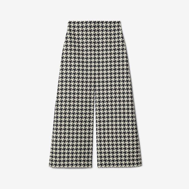 Houndstooth Twill Skirt - 1