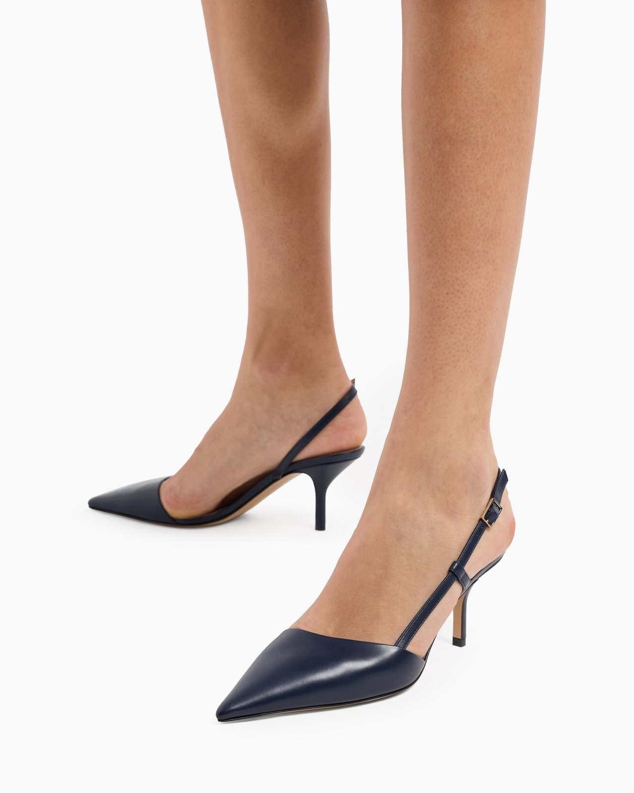 Leather slingbacks - 6