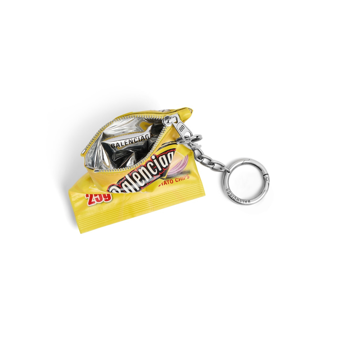 Charm/keychain Chips  in Yellow - 3