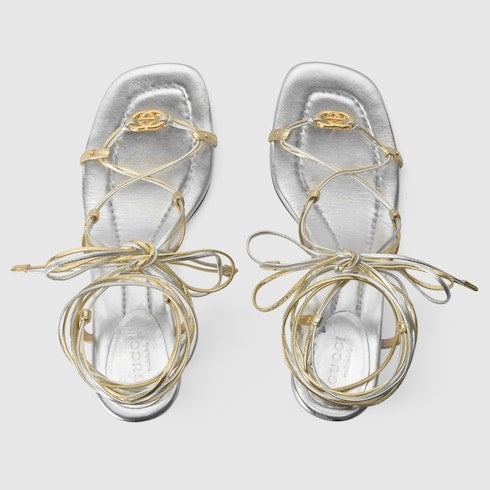Gucci Interlocking G Strappy Sandals - 3