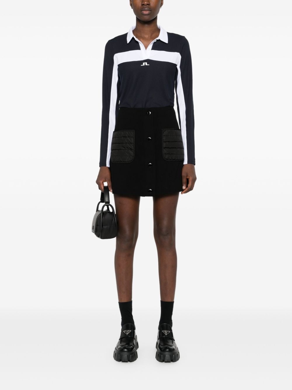 press-stud mini skirt - 2