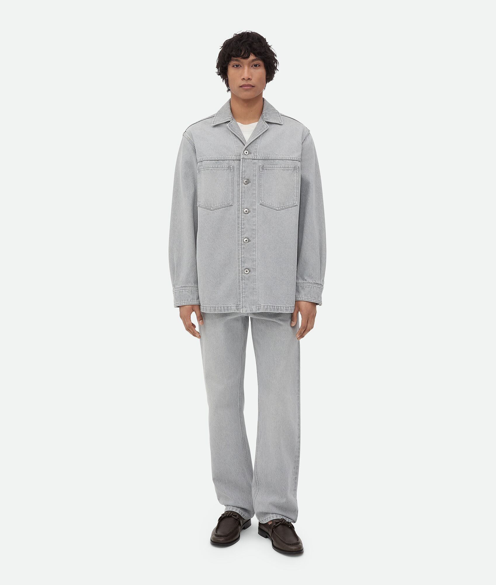 Light Grey Washed Denim - 4