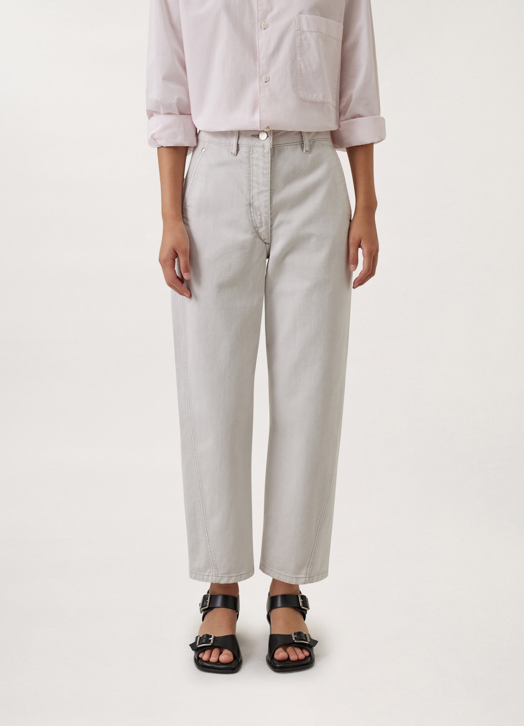 DENIM TWISTED PANTS - 3