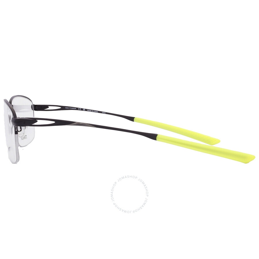 Nike Demo Rectangular Titanium Men's Eyeglasses NIKE 6045 002 56 - 4