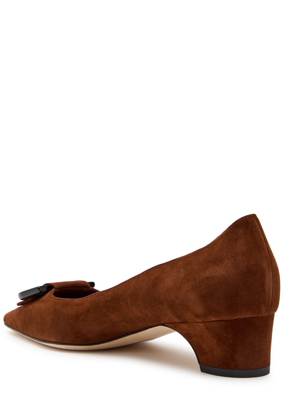 Manolo Blahnik Beti 30 Suede Pumps - 2