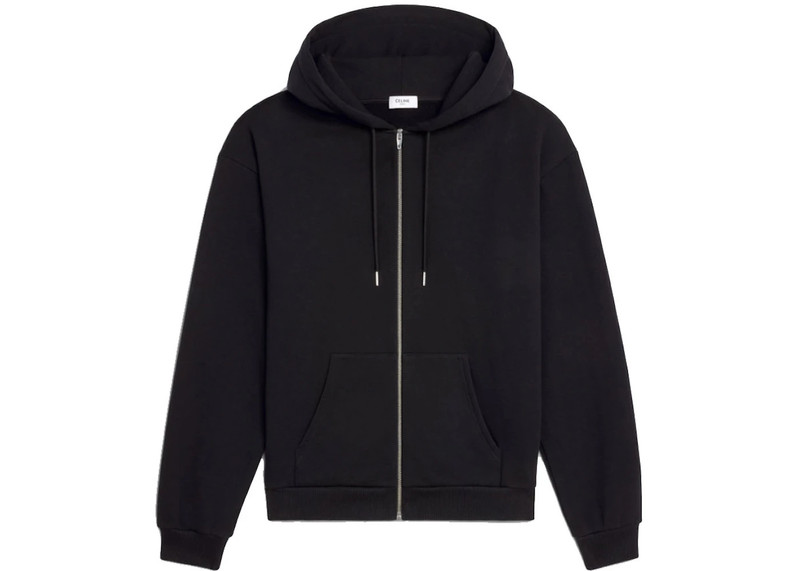 CELINE Celine Loose Sweatshirt In Cotton Fleece Black/White outlook